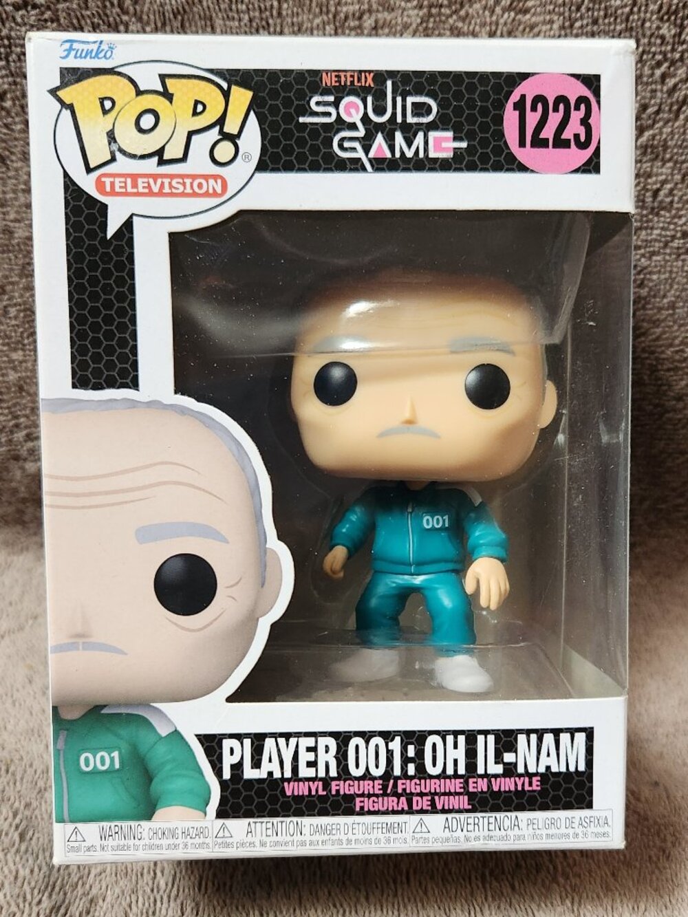 FUNKO POP! Television - Squid Game PLAYER 001 OH IL-NAM #1223 - NEW NIB
